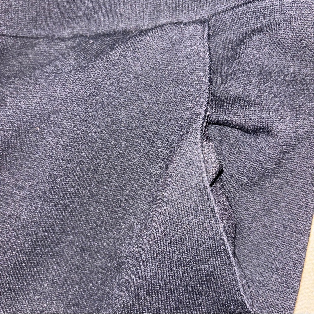 Black Pull On Dress Pants Size M | Elastic Waist Work Slacks - Picture 6 of 6